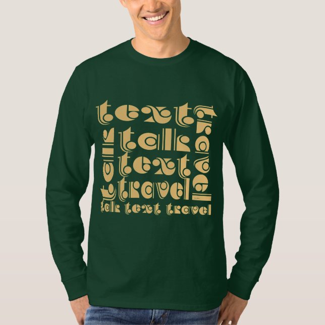 Camiseta Palestra Viagem de Texto do Dr. Green Long Sleeve (Frente)