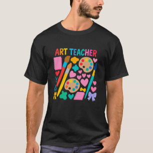 Camiseta Paleta Colorida de Professora de Arte Coquette Arc