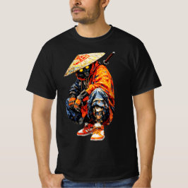 Camiseta Paleta de Ciber Samurai Laranja