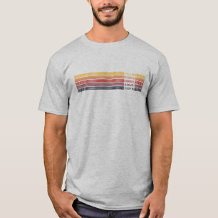 CAMISETA PALETA DE COR A003A COM CÓDIGOS DE COR HEX