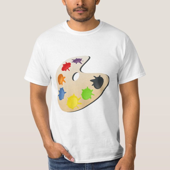Camiseta paleta de cores (Frente)