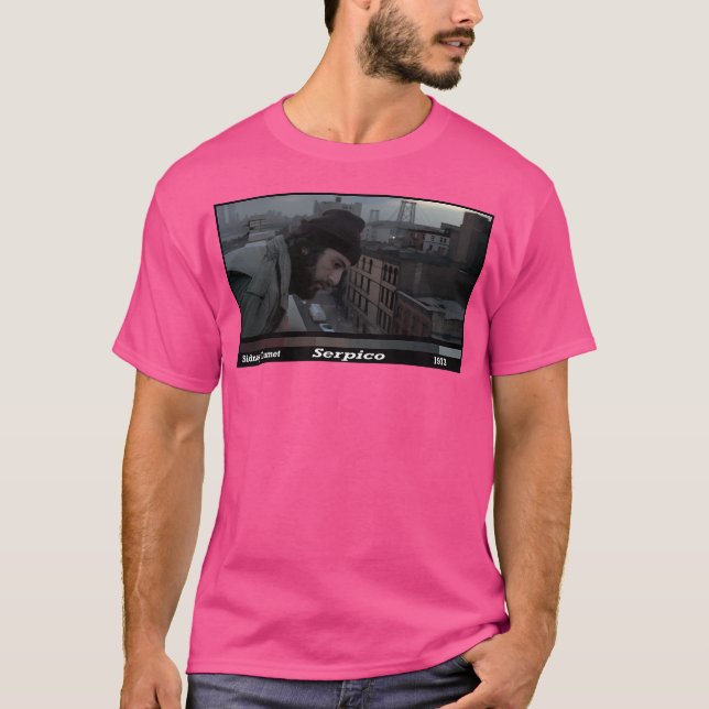 Camiseta Paleta de cores Al Pacino Serpico (Frente)