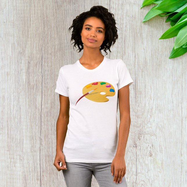 Camiseta Paleta de pintores Womens T-Shirt (Criador carregado)