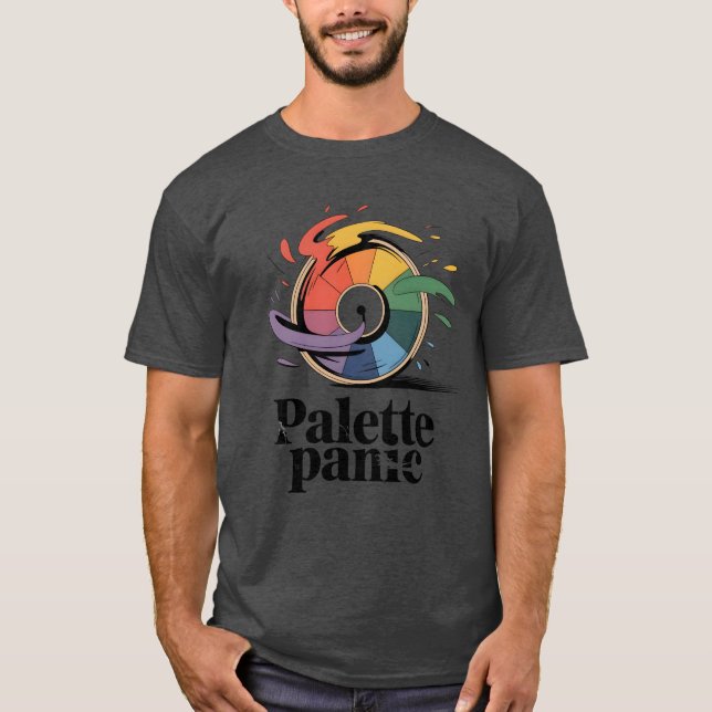 Camiseta Palette Panic | Funny Artist Humor   (Frente)