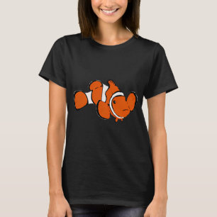 Camiseta palhaço a nadar olhando para você