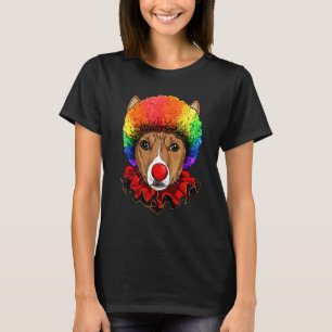 Camiseta Palhaço Africano Basenji Carnaval Circo Funcionári