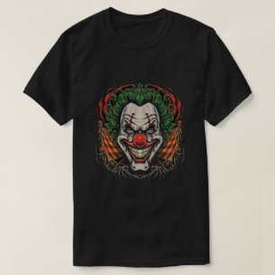 Camiseta Palhaço Assustador com Grin Assustador