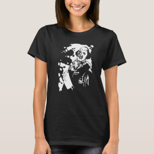 Camiseta Palhaço Assustador de Terror Mau segurando um Mach
