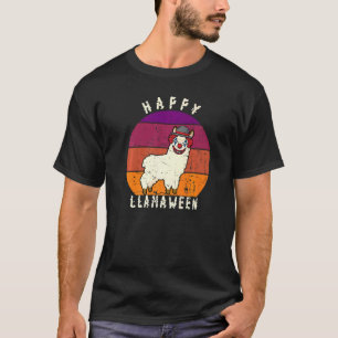 Camiseta Palhaço Assustador do Halloween Llama Pun Happy Ll