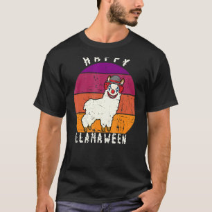 Camiseta Palhaço Assustador do Halloween Llama Pun Happy Ll
