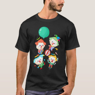 Camiseta Palhaço de Comédia de Festa de aniversário de Circ