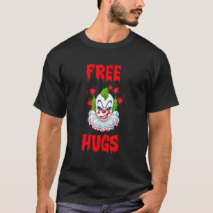 Camiseta Palhaço de Halloween Assassino Mau Horror Abraços