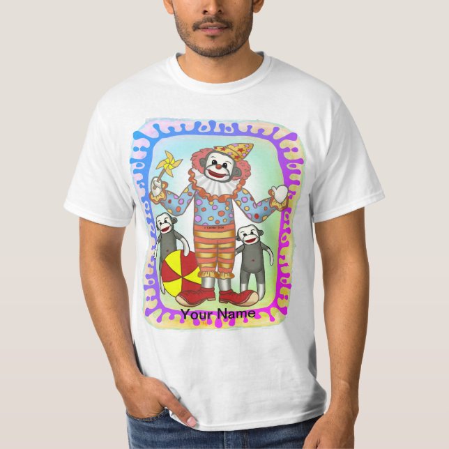 Camiseta Palhaço de Meia de Macaco  (Frente)
