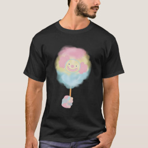 Camiseta Palhaço de palheta de algodão doce