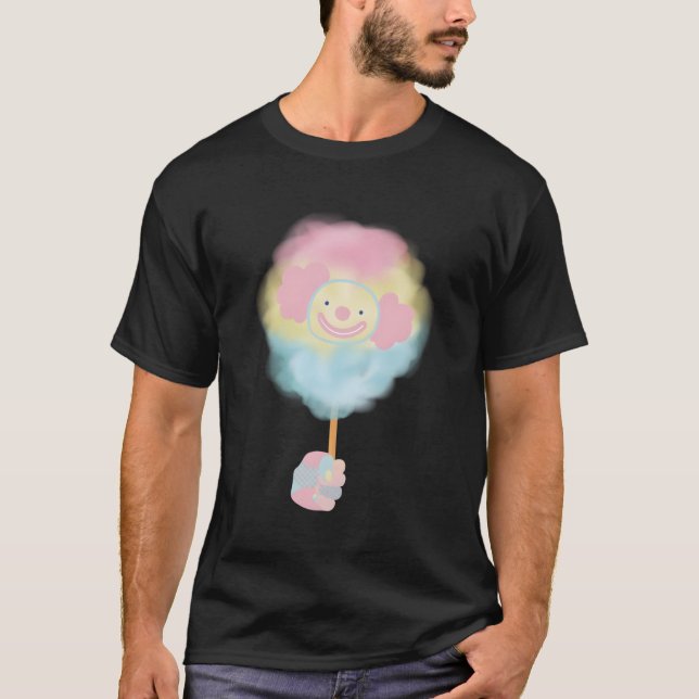 Camiseta Palhaço de palheta de algodão doce (Frente)