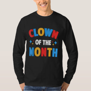 Camiseta Palhaço Do Mês Do Circo Estético Re
