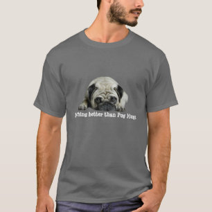 Camiseta Palhaço do Pug no t-shirt unisex do coração