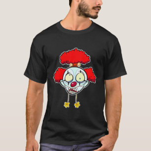 Camiseta Palhaço Engraçado Cabeça Encolhida