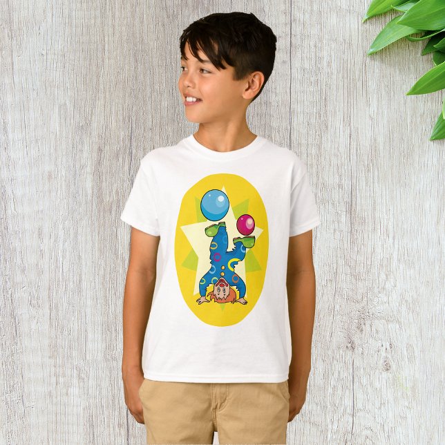 Camiseta Palhaço Equilibrando Bolas Diversão Circo (Criador carregado)