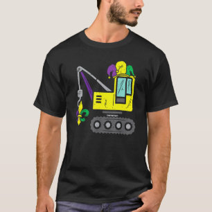 Camiseta Palhaço Grou Mardi Gras Meninos Fofos Crianças Peq