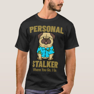 Camiseta Palhaço Havaiano Pug Stalker Pessoal Onde Você Vai