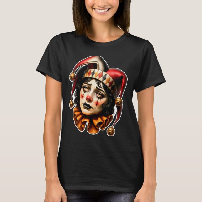 Camiseta Palhaço Jester Triste (Frente)