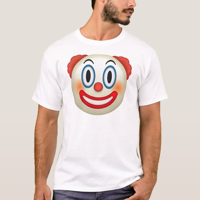 Camiseta Palhaço louco Emoji (Frente)