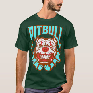 Camiseta Palhaço Pitbull, Rosto De Cachorro, Dono De Cachor