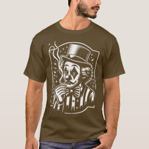 Camiseta palhaço triste no circo 1