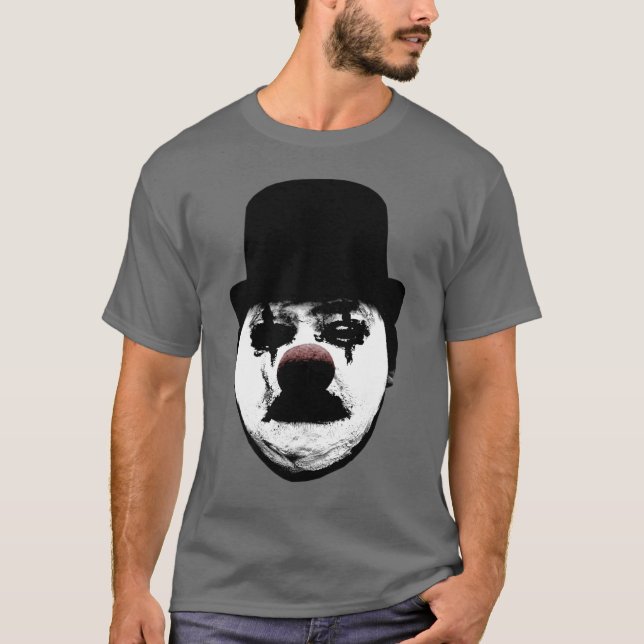Camiseta Palhaço triste - t-shirt cinzento (Frente)