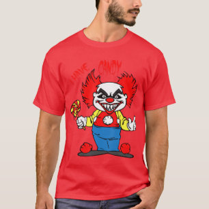 Camiseta Palhaços Assassinos de Terror de Palhaço Mau Eu Te