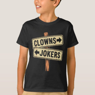 Camiseta Palhaços de direção vintage para a esquerda, corin