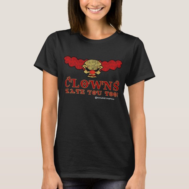 Camiseta Palhaços também odeiam você! (Frente)