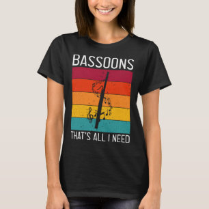 Camiseta Palheta de Fagote para Flautista e Orquestra de Fa