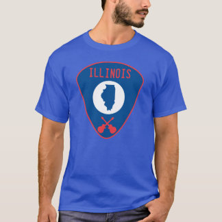 Camiseta Palheta de Guitarra Illinois