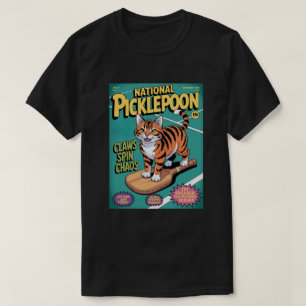 Camiseta Palhetas de Pickleball Garras Divertidas Espiral C