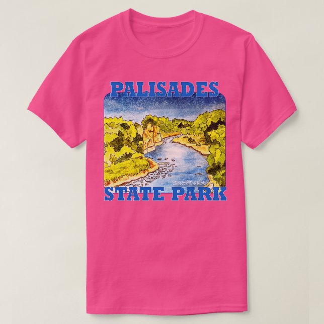 Camiseta Palisades State Park Dakota do Sul (Frente do Design)