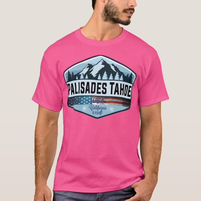 Camiseta Palisades Tahoe Usa Ski Skiing California 01 (Frente)