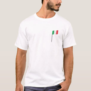 Camiseta Palito de dente de bandeira italiana