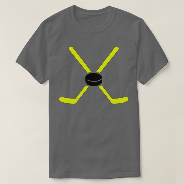Camiseta Palitos Amarelos de Hockey (Frente do Design)