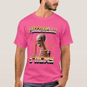 Camiseta Palitos de Mozzarella CDs de Rap Piratas Estilo Me