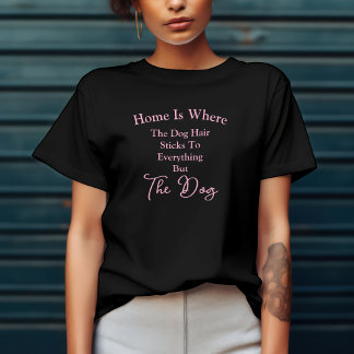 Camiseta Palitos de Pelo Divertidos que Grudam em Tudo MENO