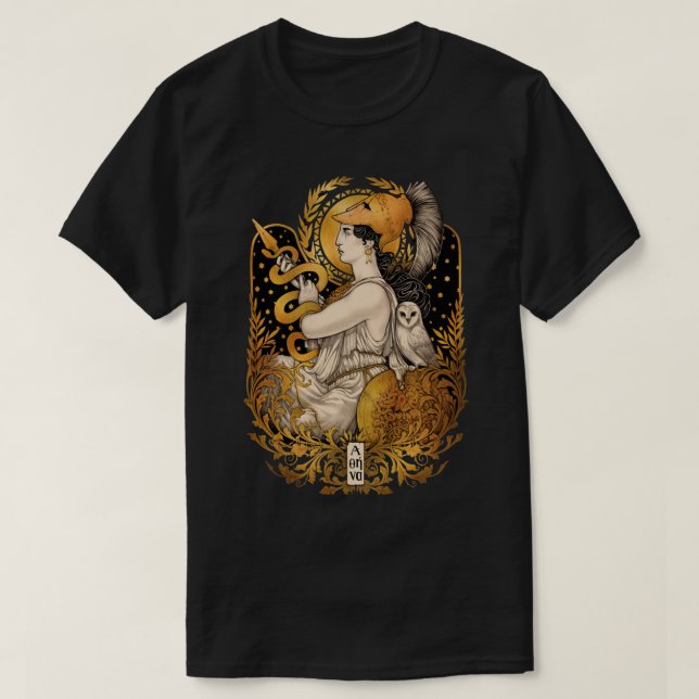Camiseta PALLAS ATHENA Ajustado T-Shirt relaxada (Frente do Design)