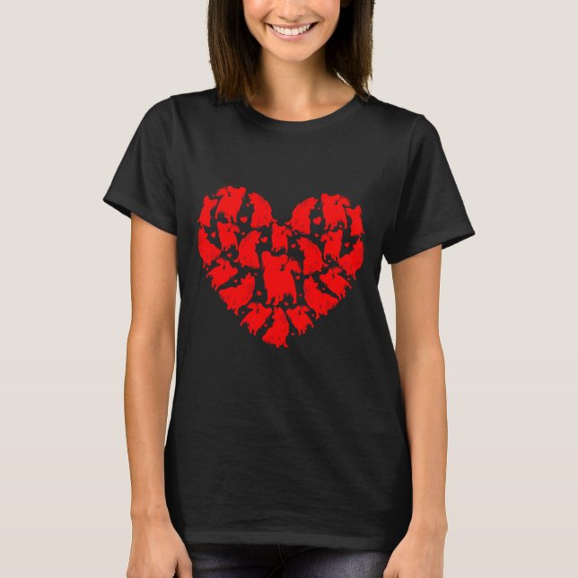 Camiseta Pallon Dog Lover Funny Love Heart Pallon Valentine (Frente)