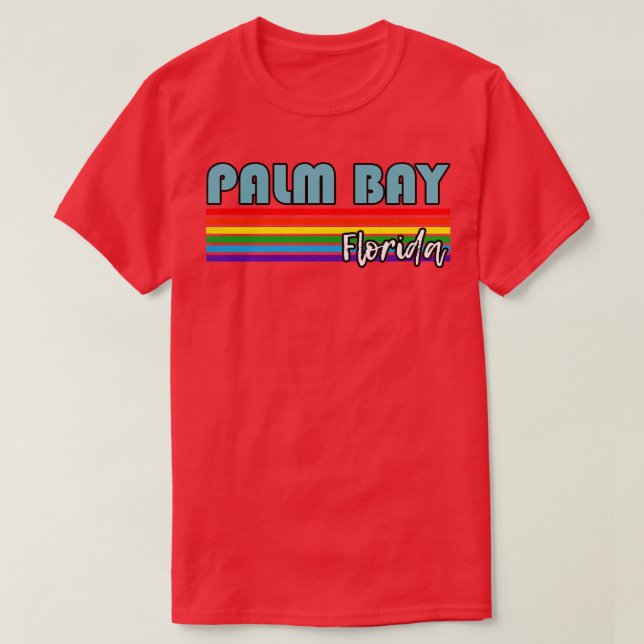 Camiseta Palm Bay Florida Pride Palm Bay LGBT Gift LGBTQ S (Frente do Design)