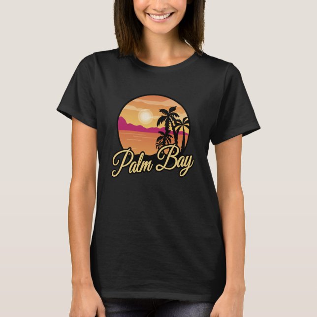 Camiseta Palm Bay Florida Souvenir Flórida Férias (Frente)