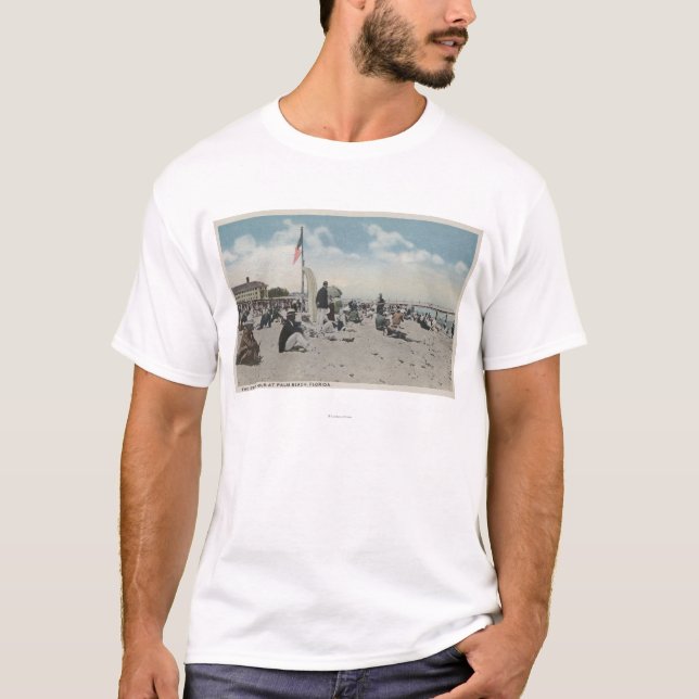 Camiseta Palm Beach, FL - a hora nadadora (Frente)