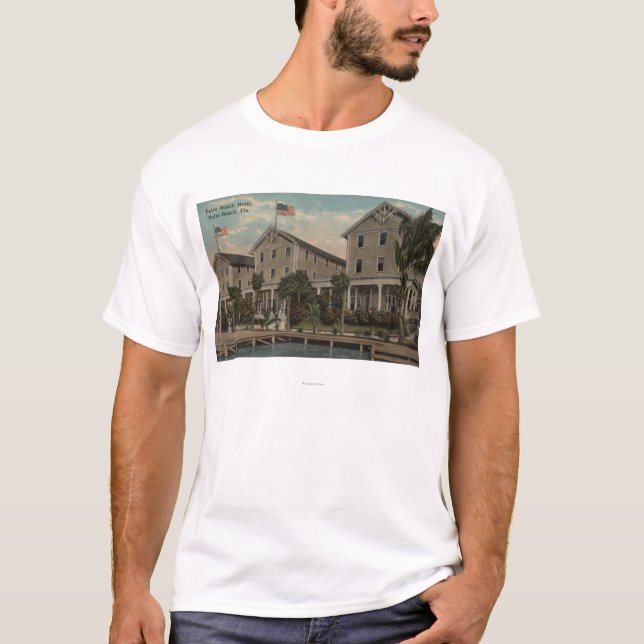 Camiseta Palm Beach, FL - vista exterior do Palm Beach (Frente)