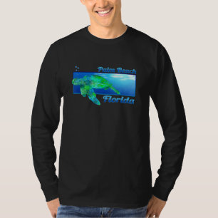 Camiseta Palm Beach, Flórida, Nadar, Tartaruga