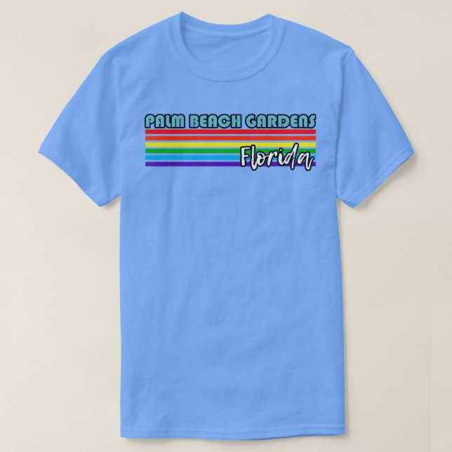 Camiseta Palm Beach Gardens Florida Pride Palm Beach Garde (Frente do Design)